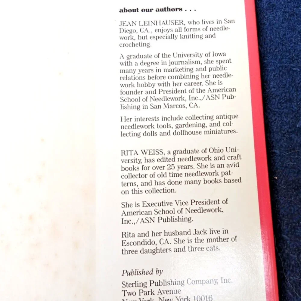 Weekend Crochet Afghans By Jean Leinhauser And Rita‎ Weiss Hardback, 1987